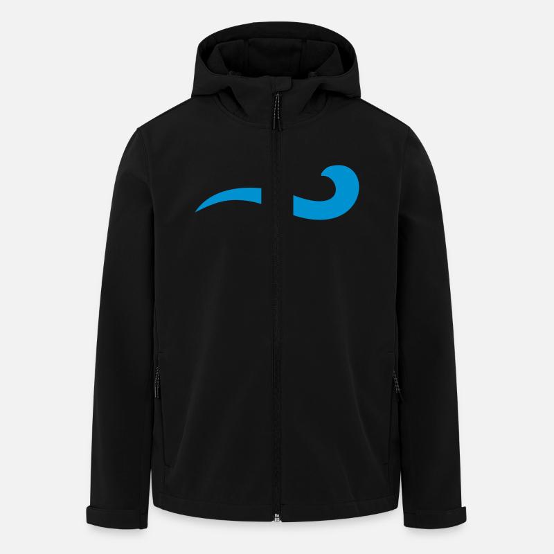 wasser - Recycelte Männer Softshell-Jacke von Stanley/Stella - Schwarz