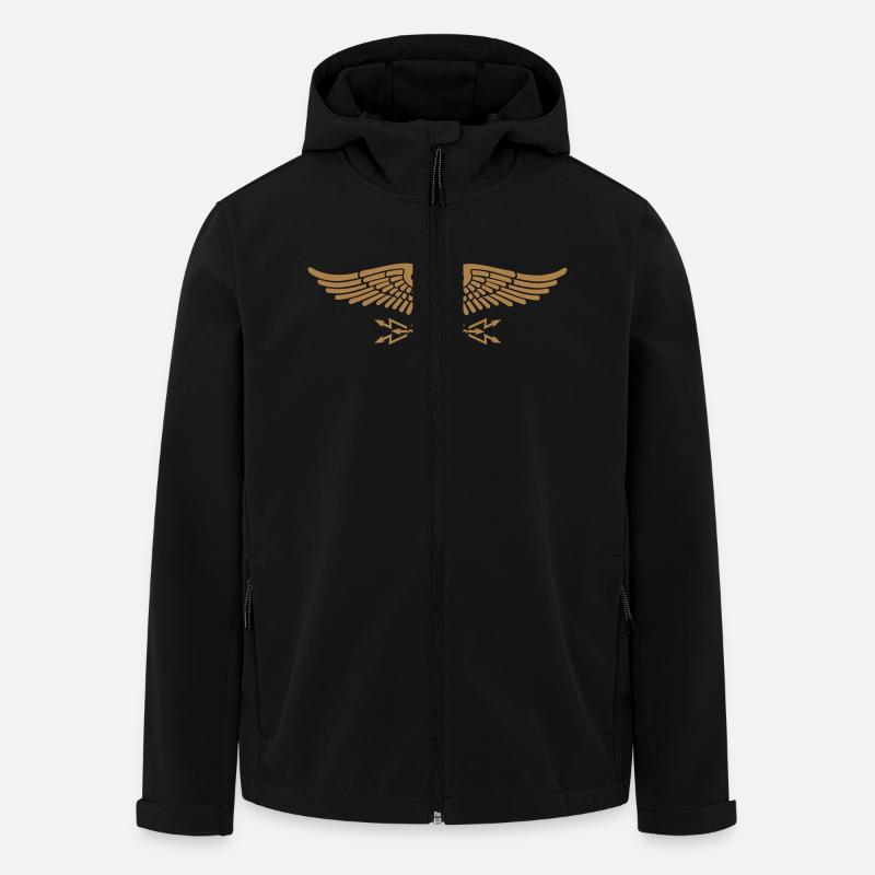 Adler Roms - Recycelte Männer Softshell-Jacke von Stanley/Stella - Schwarz
