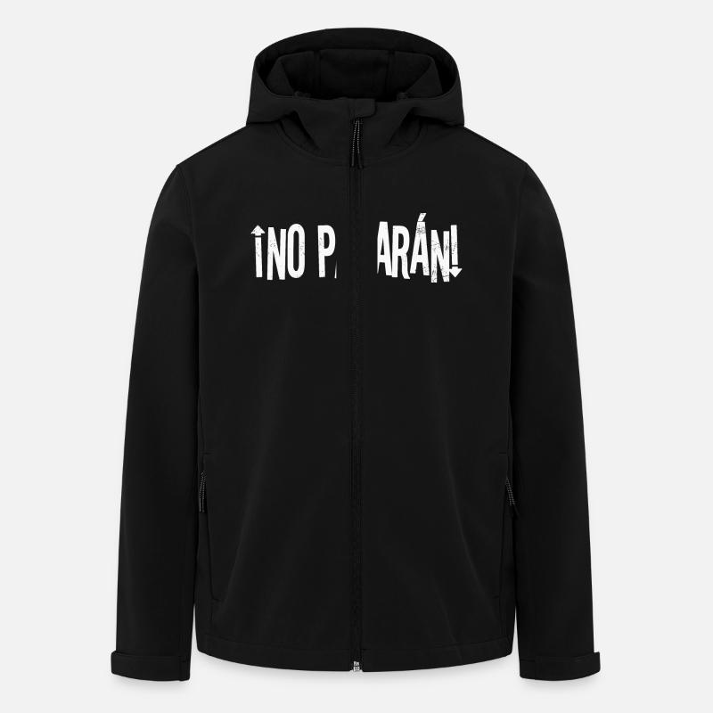 no pasaran - Men’s Recycled Softshell Jacket by Stanley/Stella - black