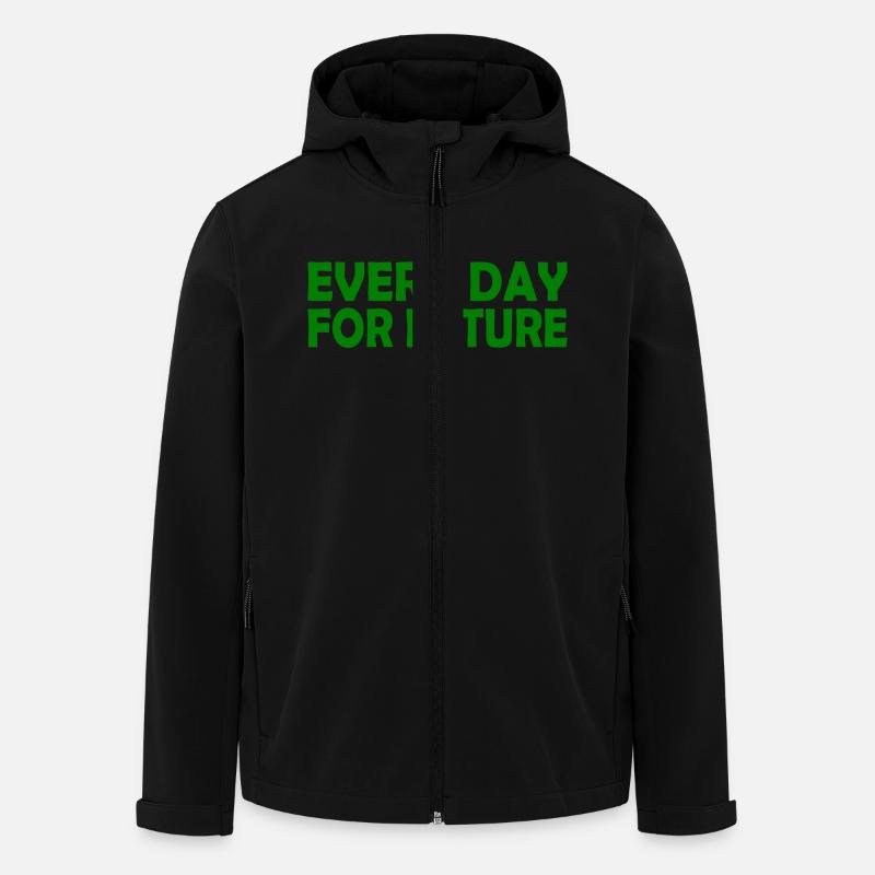 Every day for future - Veste softshell homme en polyester recyclé Stanley/Stella - noir