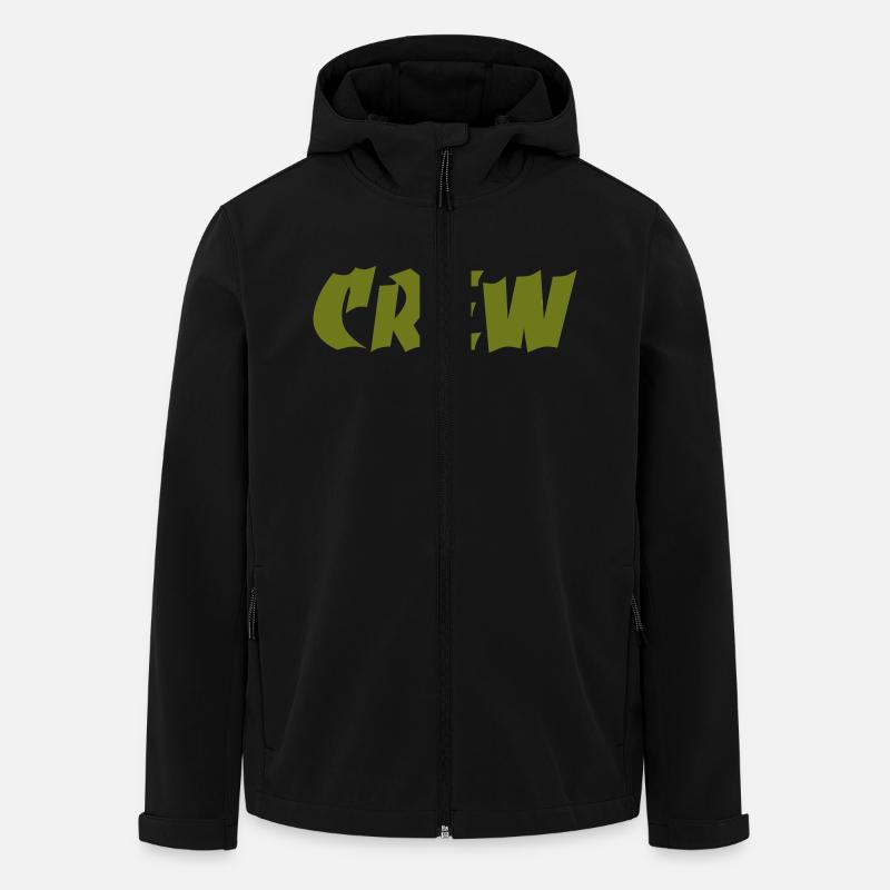 Crew - Recycelte Männer Softshell-Jacke von Stanley/Stella - Schwarz