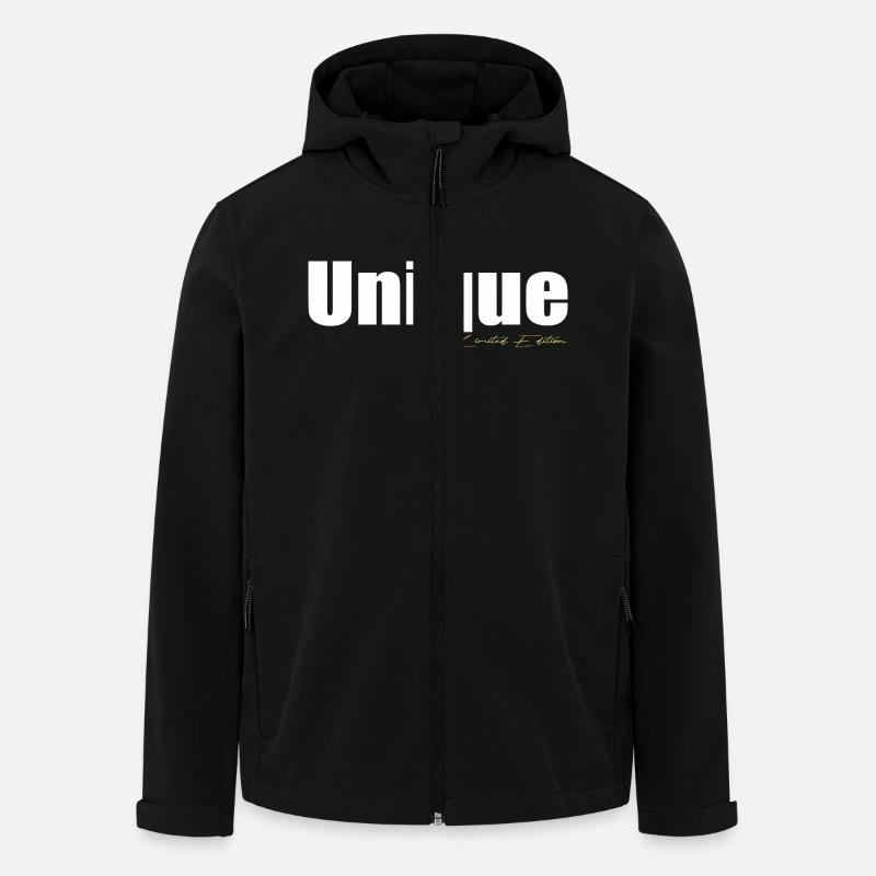 Unique - Recycelte Männer Softshell-Jacke von Stanley/Stella - Schwarz