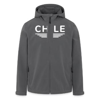 Chile Design – Pour les fans et les amoureux - Veste softshell homme en polyester recyclé Stanley/Stella - noir - Devant - AI Model Male 185 light (185cm)