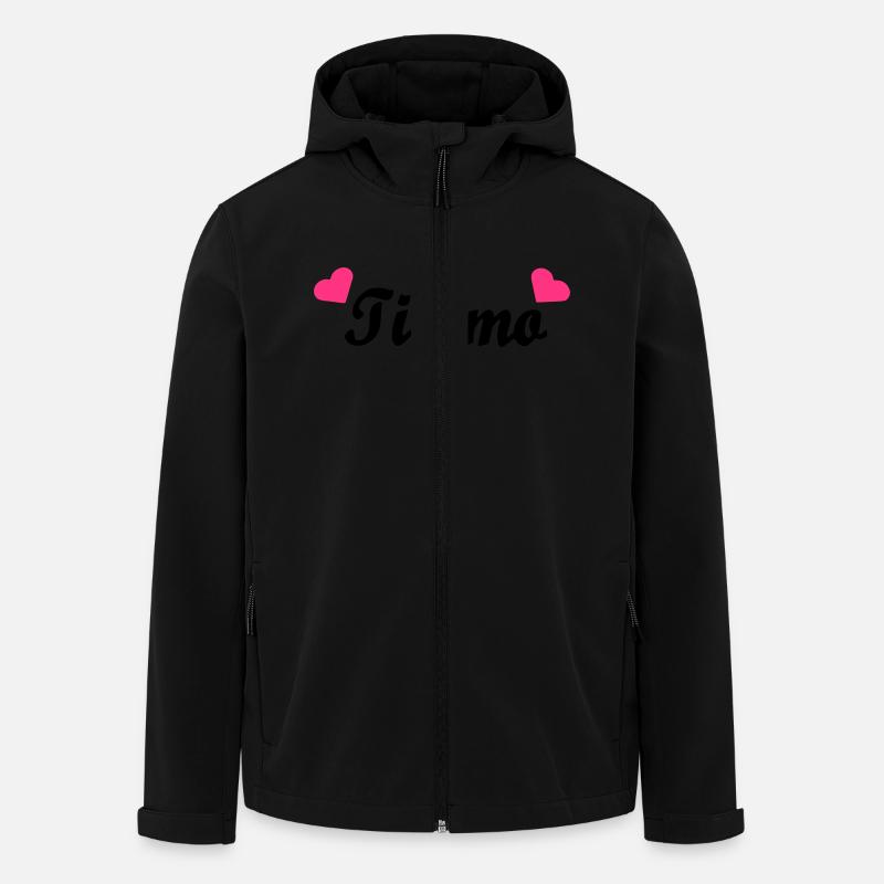 liebe ich dich - Veste softshell homme en polyester recyclé Stanley/Stella - noir