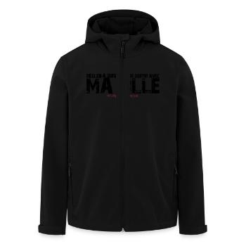 Règle à suivre pour sortir avec ma fille - Veste softshell homme en polyester recyclé Stanley/Stella - noir - Devant - AI Model Male 185 light (185cm)