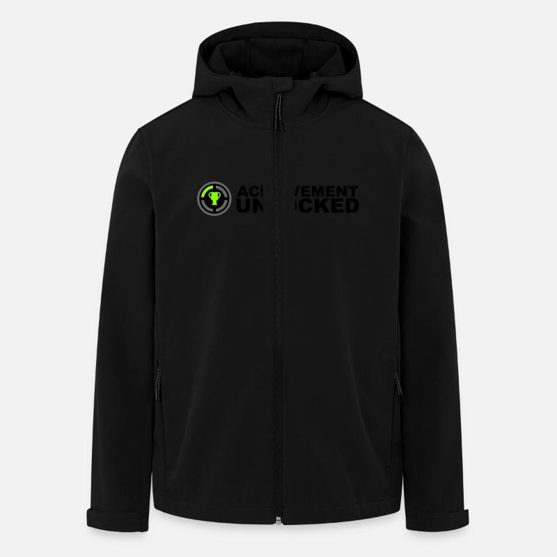 Achievement Unlocked Gamer - Veste softshell homme en polyester recyclé Stanley/Stella - noir