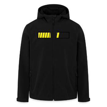 Ladebalken Loading Bar dauer zeit wird geladen Uni - Recycelte Männer Softshell-Jacke von Stanley/Stella - Schwarz - Vorne - AI Model Male 185 light (185cm)