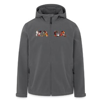 Manga - Recycelte Männer Softshell-Jacke von Stanley/Stella - Schwarz - Vorne - AI Model Male 185 light (185cm)