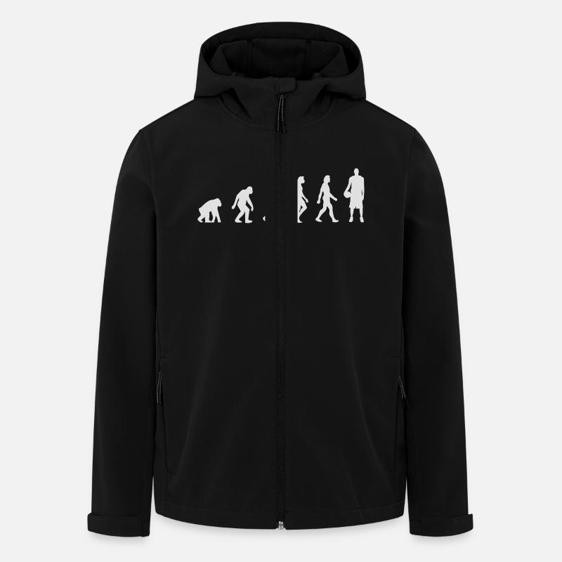 Die Evolution des Basketballs - Recycelte Männer Softshell-Jacke von Stanley/Stella - Schwarz