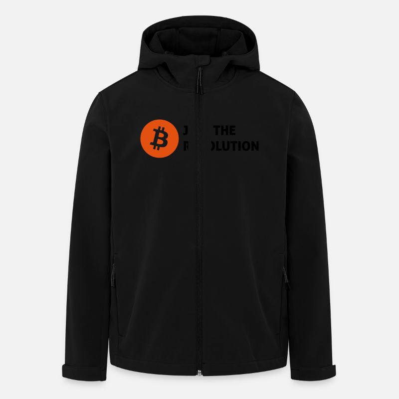 bitcoin - Men’s Recycled Softshell Jacket by Stanley/Stella - black