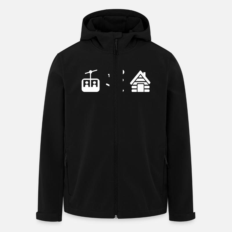 Ski - Veste softshell homme en polyester recyclé Stanley/Stella - noir