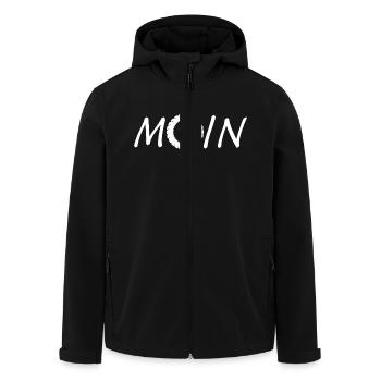 moin reifen - Recycelte Männer Softshell-Jacke von Stanley/Stella - Schwarz - Vorne - AI Model Male 185 light (185cm)