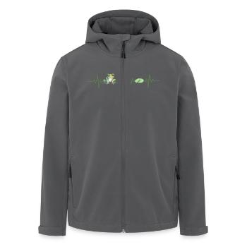 Herzschlag des Frosches - Recycelte Männer Softshell-Jacke von Stanley/Stella - Schwarz - Vorne - AI Model Male 185 light (185cm)