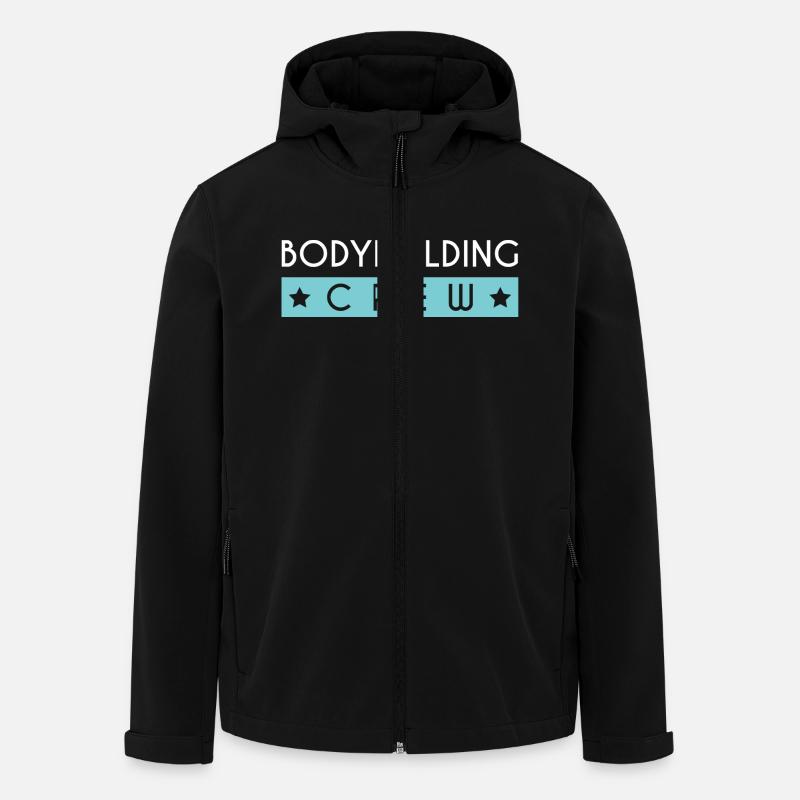 Équipe de musculation - Veste softshell homme en polyester recyclé Stanley/Stella - noir