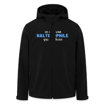 halterophile qui déchire - Veste softshell homme en polyester recyclé Stanley/Stella - noir - Devant - AI Model Male 185 light (185cm)