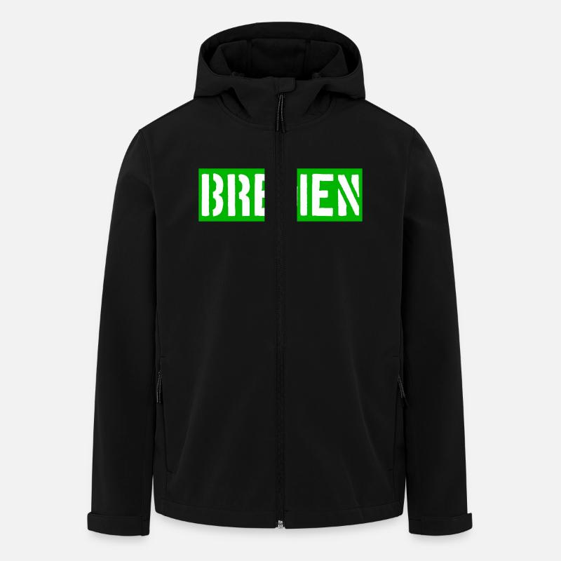Bremen - Weser - Werder - Hansestadt - Recycelte Männer Softshell-Jacke von Stanley/Stella - Schwarz