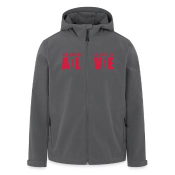 Schrödingers Katze - Men’s Recycled Softshell Jacket by Stanley/Stella - black - Front - AI Model Male 185 light (185cm)