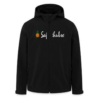 Saftschubse - Recycelte Männer Softshell-Jacke von Stanley/Stella - Schwarz - Vorne - AI Model Male 185 light (185cm)