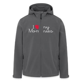 i love my mommies - Recycelte Männer Softshell-Jacke von Stanley/Stella - Schwarz - Vorne - AI Model Male 185 light (185cm)