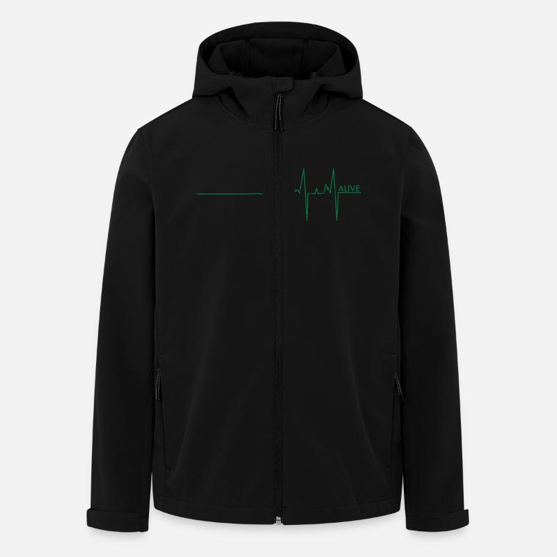 Vivant d'impulsion - Veste softshell homme en polyester recyclé Stanley/Stella - noir