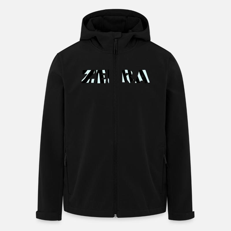 zébre - Veste softshell homme en polyester recyclé Stanley/Stella - noir
