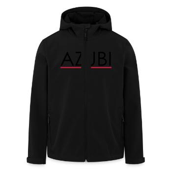 Azubi - Recycelte Männer Softshell-Jacke von Stanley/Stella - Schwarz - Vorne - AI Model Male 185 light (185cm)