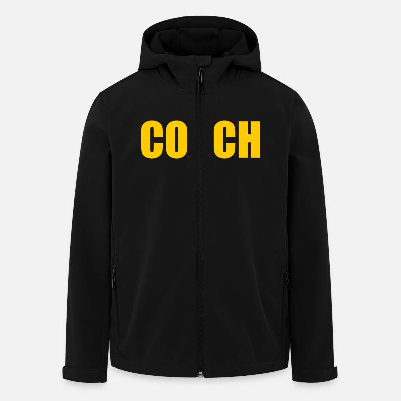 Coach - Recycelte Männer Softshell-Jacke von Stanley/Stella - Schwarz