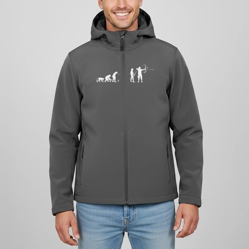 ArcLab CompoundArcherEvolution-White Veste softshell homme en polyester recyclé Discoverer Stanley/Stella