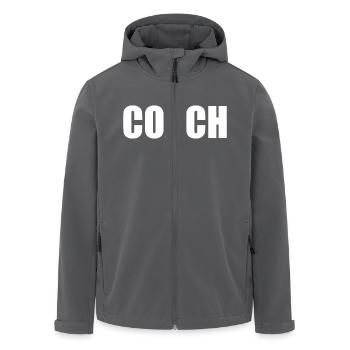 Coach auf dem rücken - Recycelte Männer Softshell-Jacke von Stanley/Stella - Anthrazit - Vorne - AI Model Male 185 light (185cm)