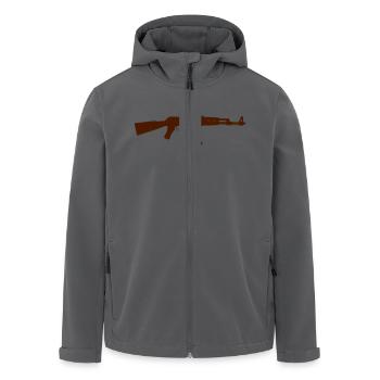 AK 47 - Recycelte Männer Softshell-Jacke von Stanley/Stella - Schwarz - Vorne - AI Model Male 185 light (185cm)