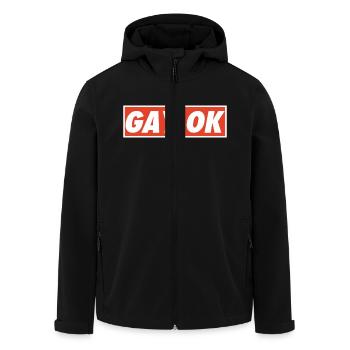 GAY OK - Recycelte Männer Softshell-Jacke von Stanley/Stella - Schwarz - Vorne - AI Model Male 185 light (185cm)