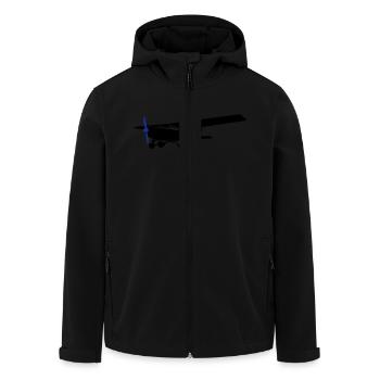 Cessna - Recycelte Männer Softshell-Jacke von Stanley/Stella - Schwarz - Vorne - AI Model Male 185 light (185cm)