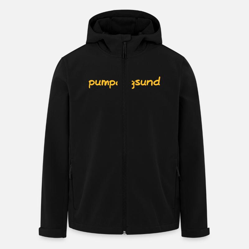 pumpal gsund - Recycelte Männer Softshell-Jacke von Stanley/Stella - Schwarz