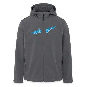 Waves 2C - Recycelte Männer Softshell-Jacke von Stanley/Stella - Schwarz - Vorne - AI Model Male 185 light (185cm)