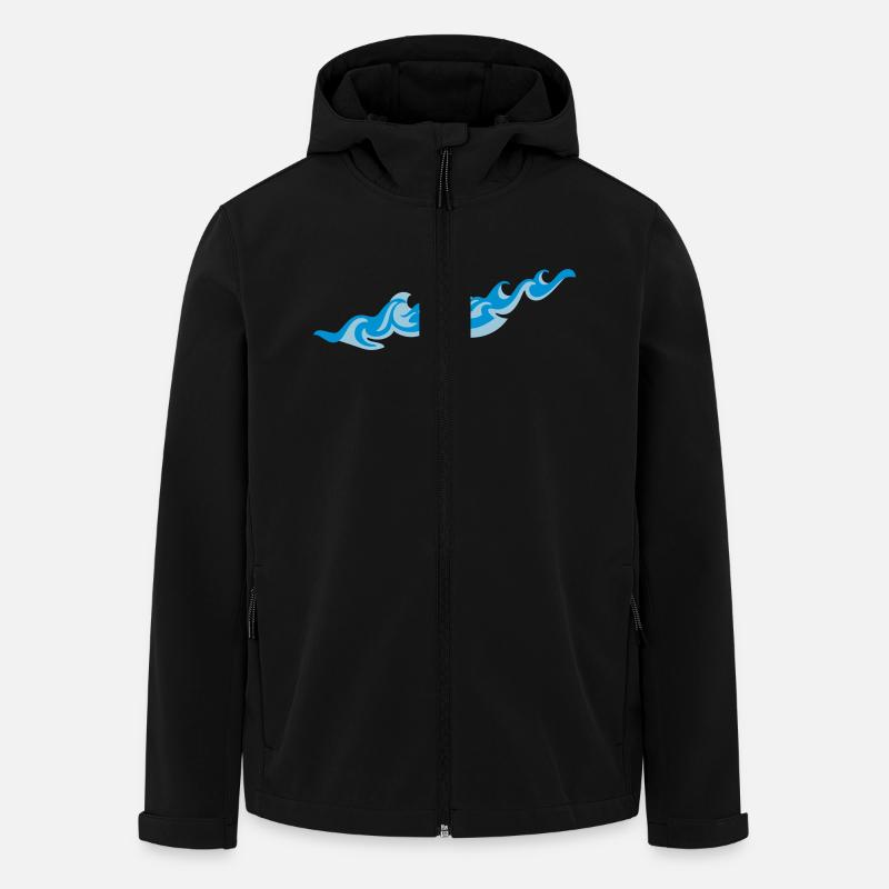 Waves 2C - Veste softshell homme en polyester recyclé Stanley/Stella - noir