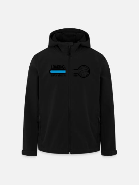 volleyball loading super player1 - Veste softshell homme en polyester recyclé Stanley/Stella - noir