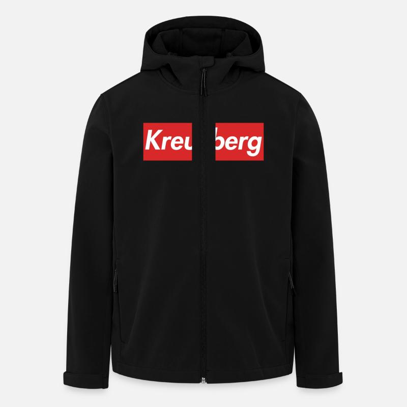 Kreuzberg - Recycelte Männer Softshell-Jacke von Stanley/Stella - Schwarz