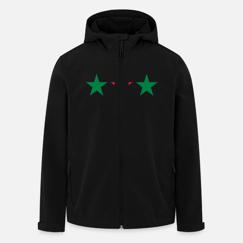 Portugal - Recycelte Männer Softshell-Jacke von Stanley/Stella - Schwarz