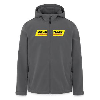RACING - Veste softshell homme en polyester recyclé Stanley/Stella - charbon - Devant - AI Model Male 185 light (185cm)