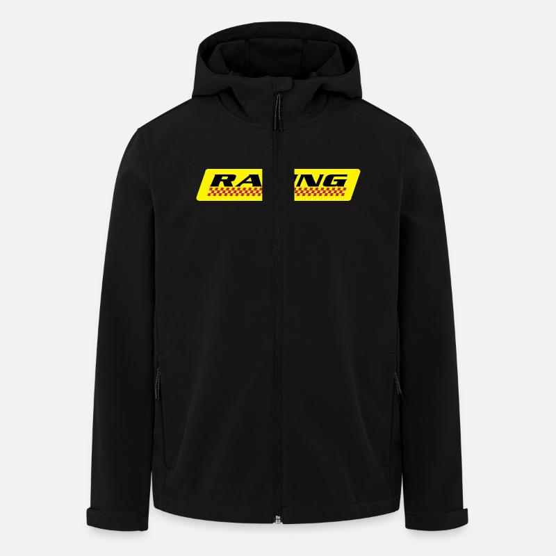 RACING - Recycelte Männer Softshell-Jacke von Stanley/Stella - Schwarz