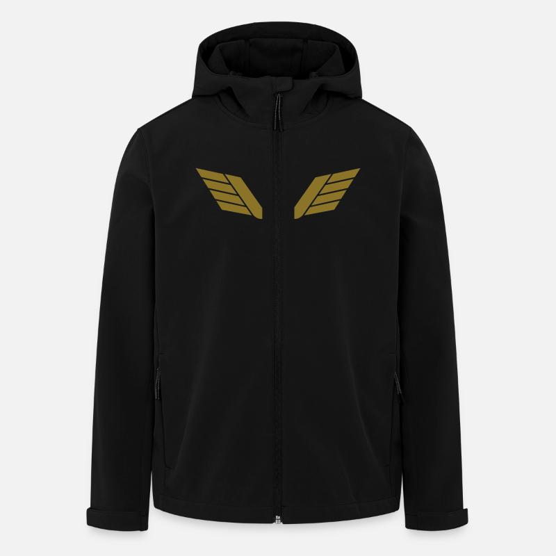 W Logo - Recycelte Männer Softshell-Jacke von Stanley/Stella - Schwarz