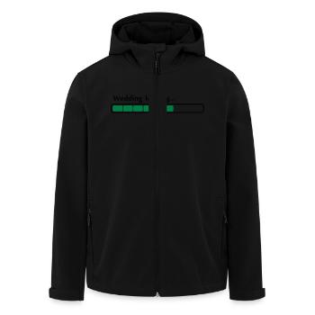 wedding loading 80% - Recycelte Männer Softshell-Jacke von Stanley/Stella - Schwarz - Vorne - AI Model Male 185 light (185cm)