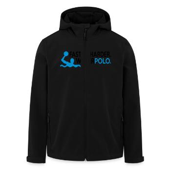 water polo - Veste softshell homme en polyester recyclé Stanley/Stella - noir - Devant - AI Model Male 185 light (185cm)