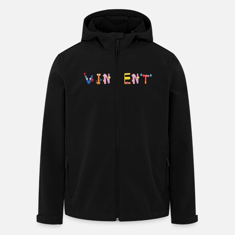 Vincent - Recycelte Männer Softshell-Jacke von Stanley/Stella - Schwarz