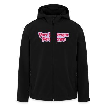 VIP Babysprüche - Recycelte Männer Softshell-Jacke von Stanley/Stella - Schwarz - Vorne - AI Model Male 185 light (185cm)
