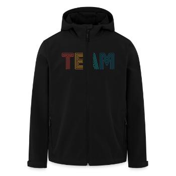 Équipe - Veste softshell homme en polyester recyclé Stanley/Stella - noir - Devant - AI Model Male 185 light (185cm)