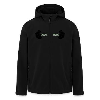 hand kette - Recycelte Männer Softshell-Jacke von Stanley/Stella - Schwarz - Vorne - AI Model Male 185 light (185cm)