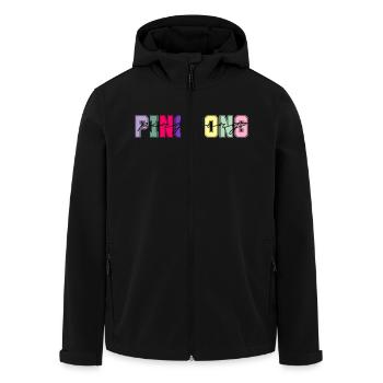 Ping pong colors - ping pong lover gift - Men’s Recycled Softshell Jacket by Stanley/Stella - black - Front - AI Model Male 185 light (185cm)