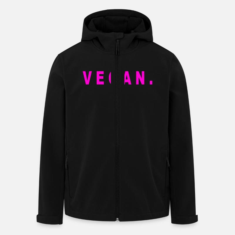 Vegan Veganer Schriftzug Geschenk - Recycelte Männer Softshell-Jacke von Stanley/Stella - Schwarz