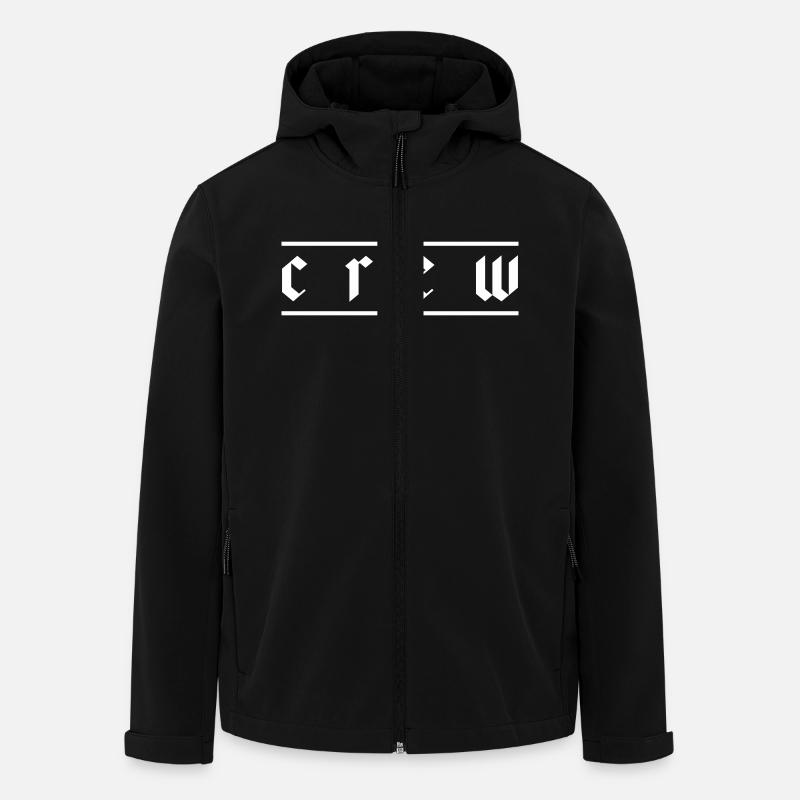Crew - Men’s Recycled Softshell Jacket by Stanley/Stella - black
